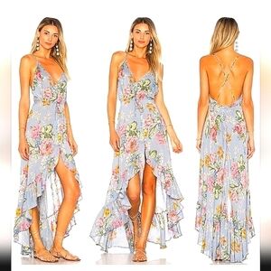 Havana Nights Backless Splash Dress‎ inDuck Egg Blue AUGUSTE